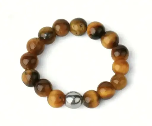 Unazë me gurin natyral Syri i Tigrit (Tiger Eye)