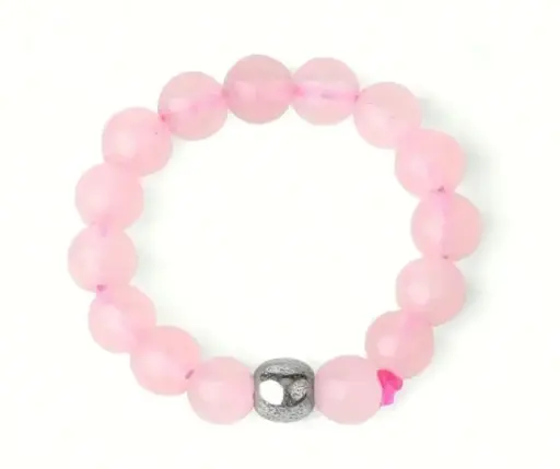 Unazë me kristalin rozë