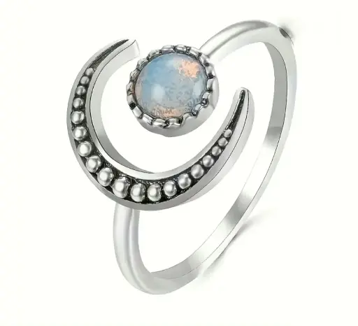 Unazë me dizajn ylli dhe hëne